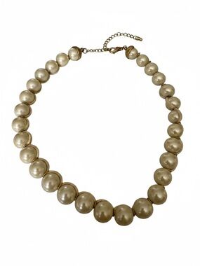 Lia Sophia Champagne Pearl Strand Necklace